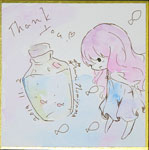 杏里イラスト色紙02