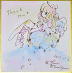 杏里イラスト色紙06