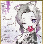 杏里イラスト色紙07